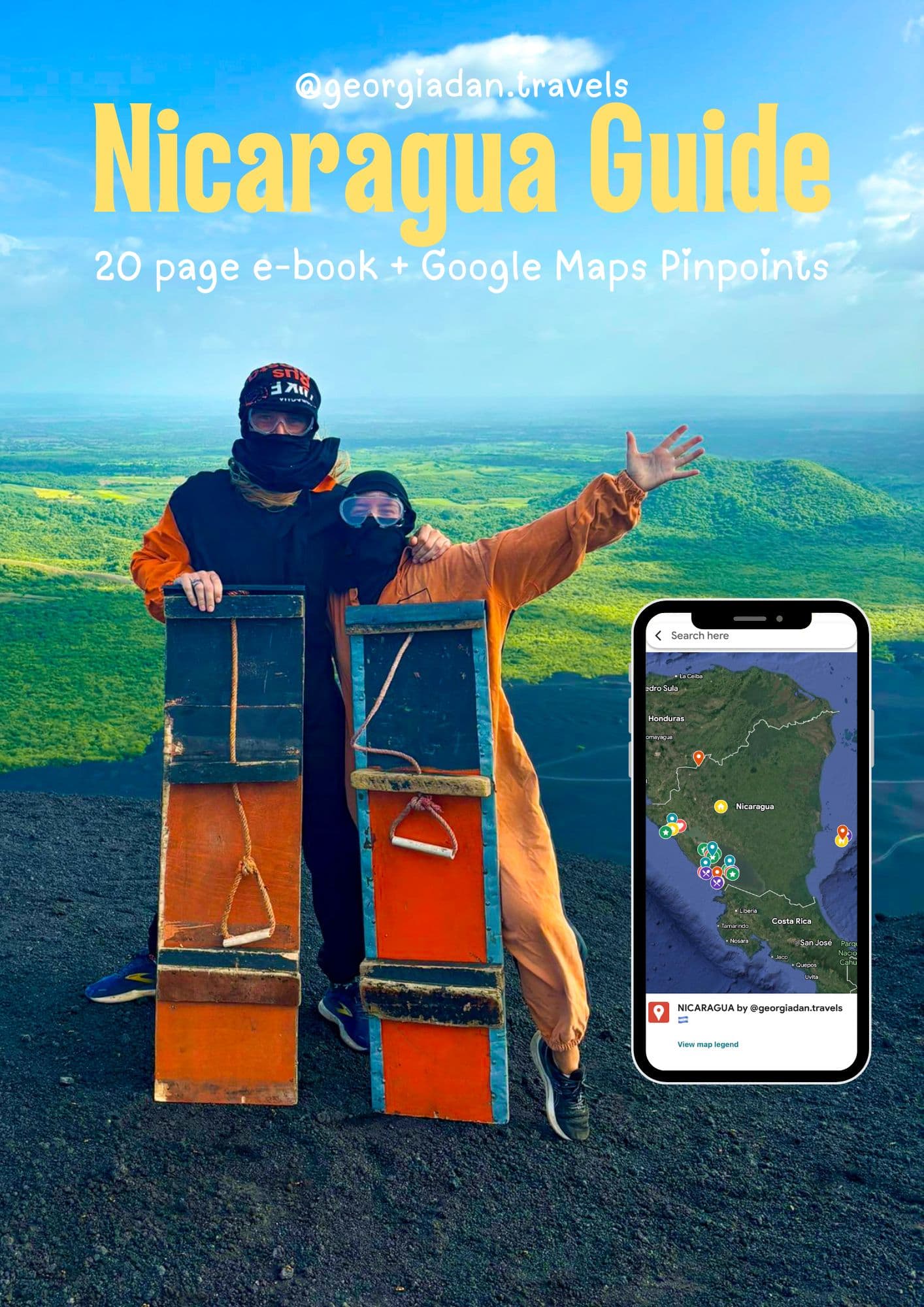 Nicaragua Travel Guide + Digital Map